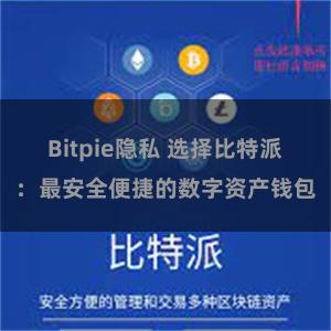 Bitpie隐私 选择比特派：最安全便捷的数字资产钱包