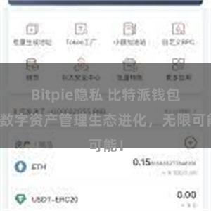 Bitpie隐私 比特派钱包：数字资产管理生态进化，无限可能！