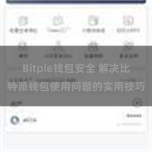 Bitpie钱包安全 解决比特派钱包使用问题的实用技巧