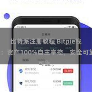 比特派注册教程 Bitpie钱包：资产100%自主掌控，安全可靠。