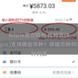 Bitpie官方钱包 比特派(Bitpie)支持哪些币种？详细币种列表