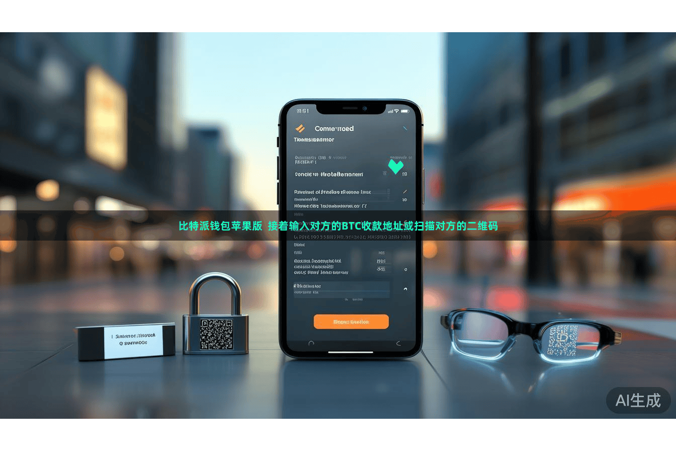 比特派钱包苹果版  接着输入对方的BTC收款地址或扫描对方的二维码